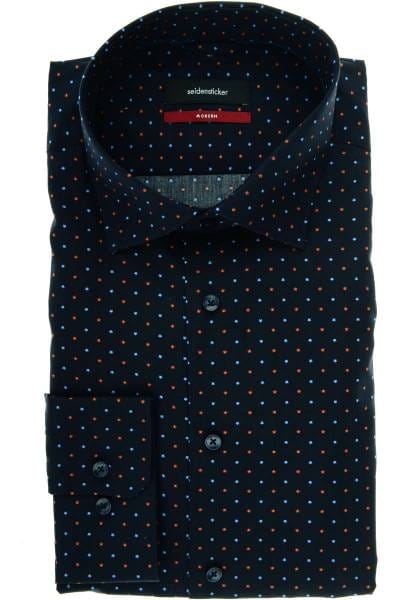 Seidensticker Comfort Fit Hemd rauchblau, Einfarbig