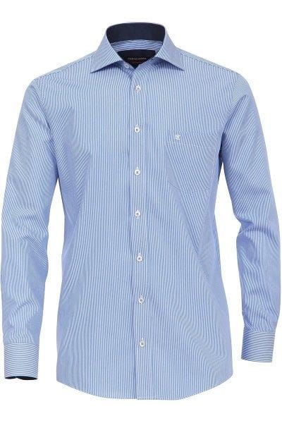 Casa Moda Hemd - Comfort Fit - blau/weiss, Gestreift