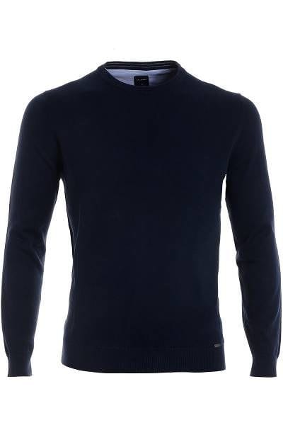Olymp Strickpullover Rundhals - nachtblau
