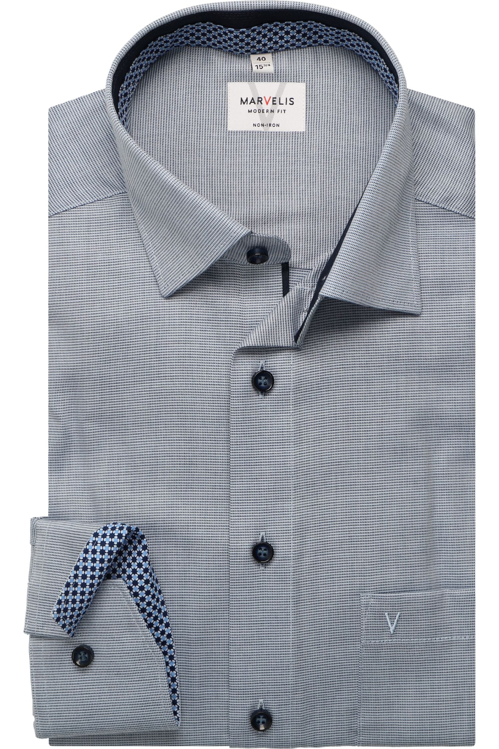 Chemise Tailored Sportsman ICEFIL – Col Faux Manches Longues – Noire – Sur Mesure