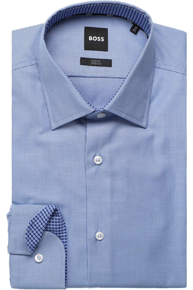 BOSS Slim Fit shirt leuchtend blau, One 