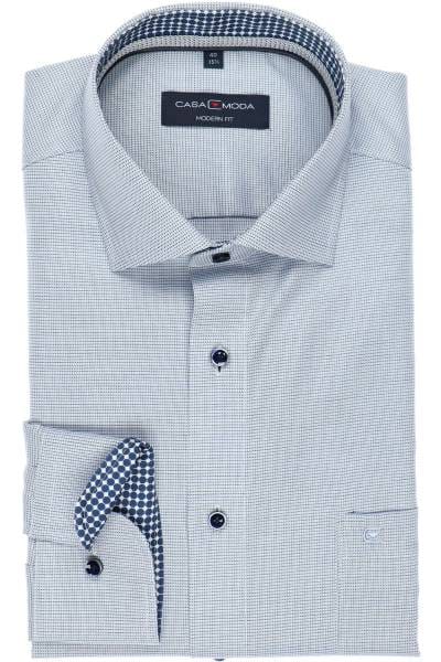 Casa Moda Modern Fit Hemd blau, Faux-uni