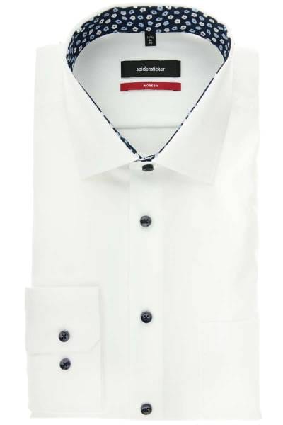 Seidensticker Modern Fit Hemd weiss, Einfarbig