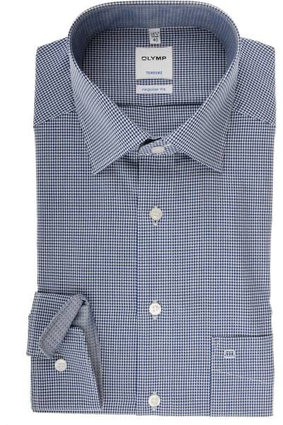 Olymp Tendenz Regular Fit Hemd marine/weiss, Vichykaro