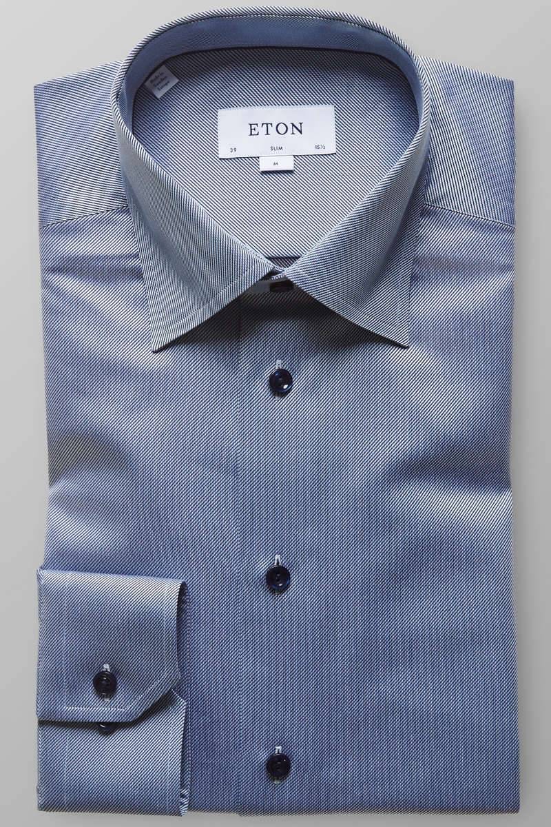 ETON Slim Fit Hemd grau, Gestreift