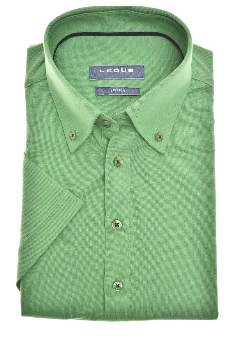 Ledȗb Slim Fit polo shirt green, One Colour Hemden.de