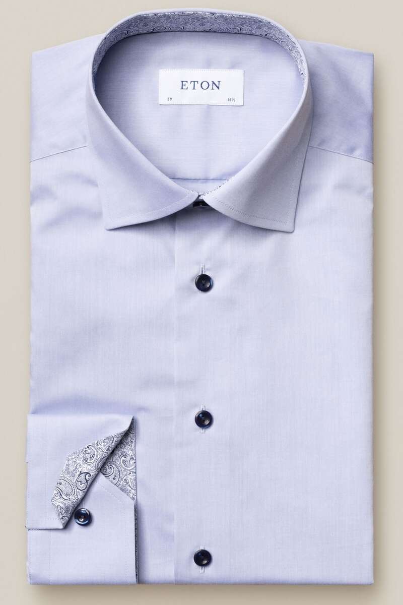 ETON Contemporary Fit Hemd blau, Einfarbig 42 - L ETON Contemporary Fit Hemd blau, Einfarbig 42 - L
