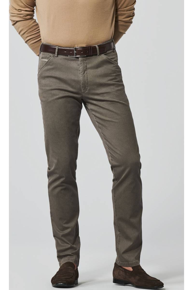 Meyer Chicago Modern Fit Five-Pocket trousers khaki