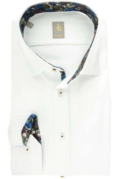 Jacques Britt Custom Fit Hemd weiss, Einfarbig
