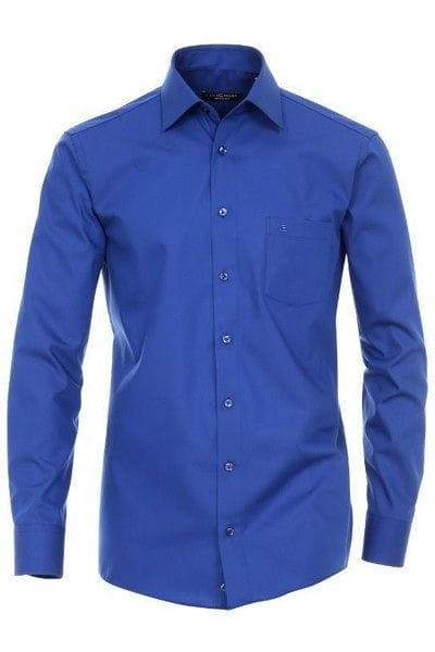 Casa Moda Hemd - Comfort Fit - blau, Einfarbig