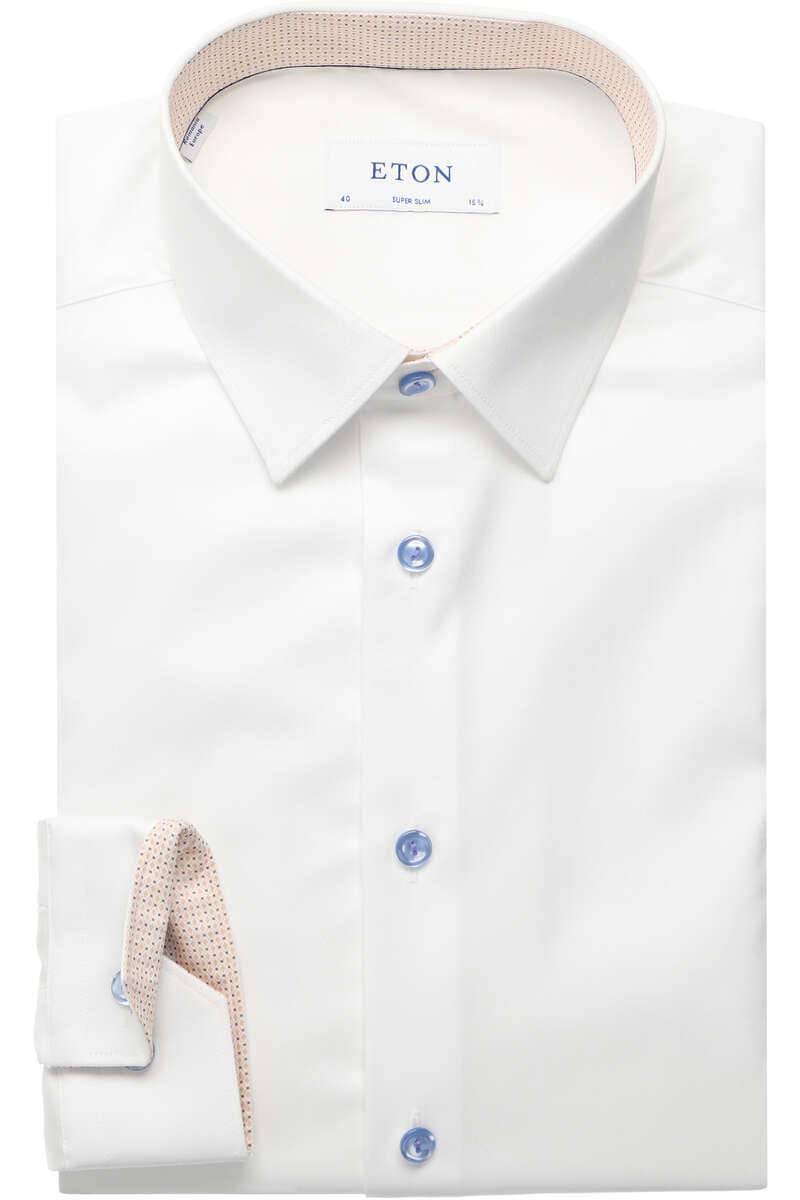 Eton Super Slim shirt white, One Colour 