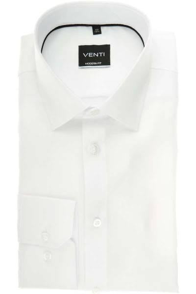 Venti Modern Fit Hemd weiss, Faux-uni