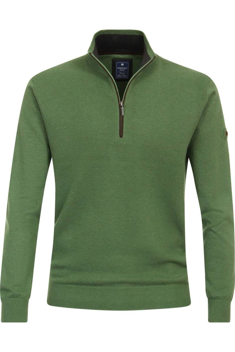 Ralph Lauren Sweater met halve rits en logoborduring • Steel Heather • de Bijenkorf