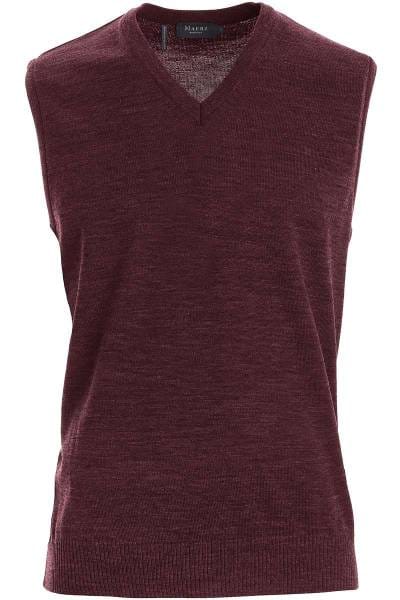 MAERZ Pullunder Classic Fit violett, einfarbig