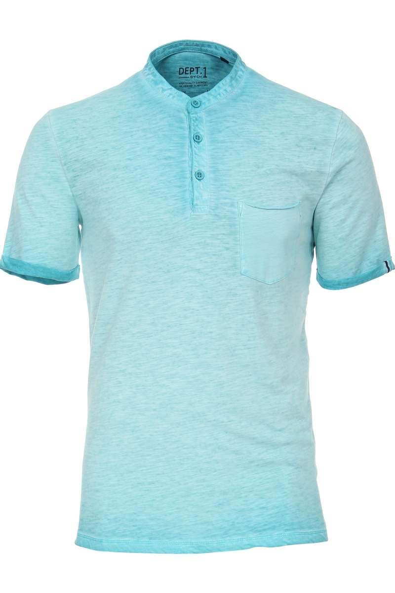 Casa Moda T-Shirt Washed-Look blau, melange M Casa Moda T-Shirt Washed-Look blau, melange M