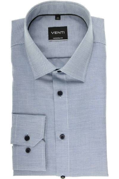 Venti Modern Fit Hemd marine, Faux-uni