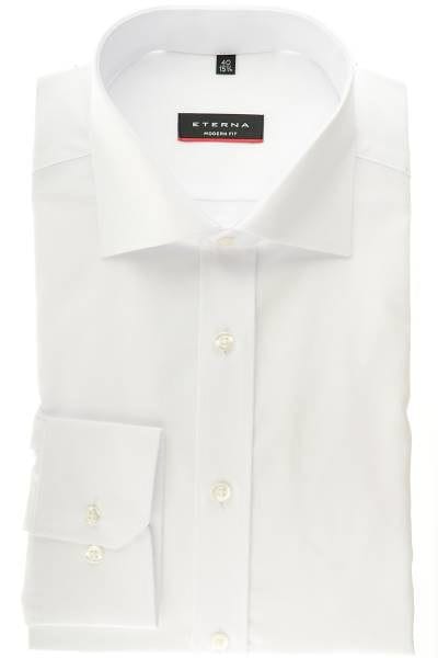 Eterna Hemd - Modern Fit - weiss, Einfarbig