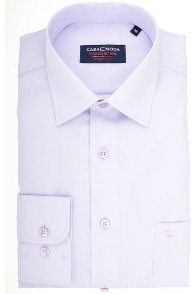 Casa Moda Hemd - Regular Fit - lila, Einfarbig