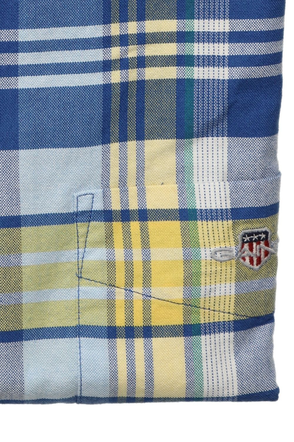 Gant Navy Blue Checked Regular Fit Shirt