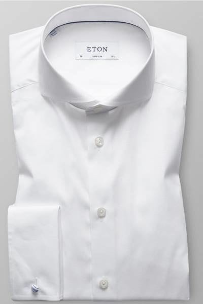 Eton Hemd - Super Slim - weiss, Einfarbig