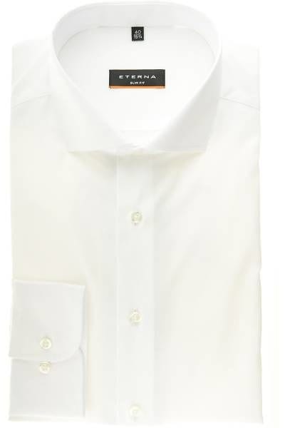 Eterna Hemd - Slim Fit - weiss, Einfarbig