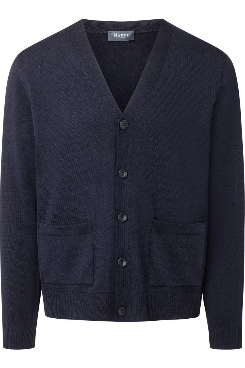 MAERZ Regular Fit Cardigan  dunkelblau 54