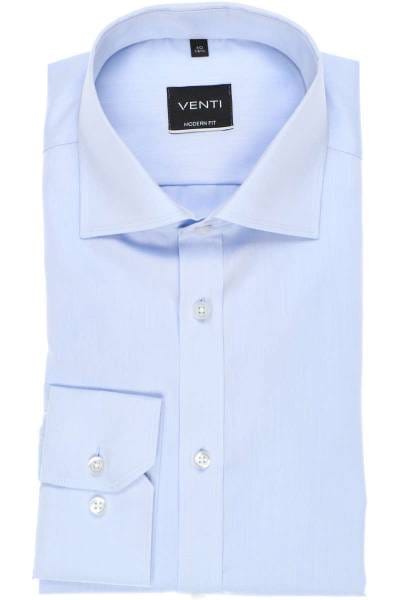 Venti Hemd - Slim Fit - hellblau, Einfarbig