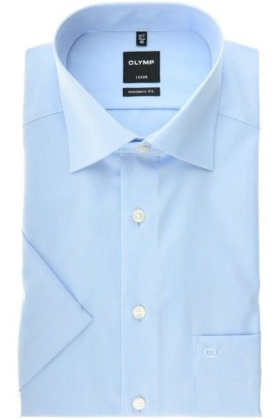 Olymp Luxor Modern Fit Hemd bleu, Einfarbig