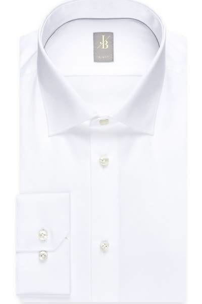 Jacques Britt Hemd - Slim Fit - weiss, Einfarbig