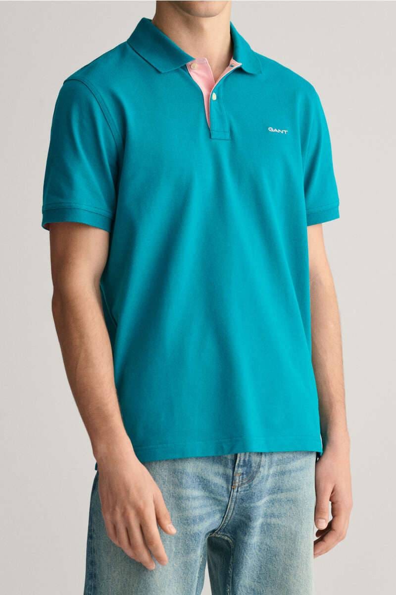 GANT Regular Fit polo shirt light green, One Colour