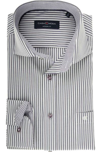 Casa Moda Modern Fit Hemd lila/weiss, Gestreift