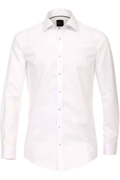 Venti Body Fit Hemd weiss, Einfarbig