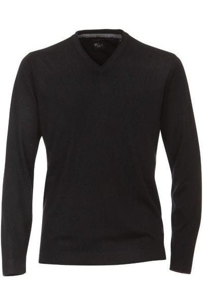 Venti Strick - V-Ausschnitt Pullover - schwarz