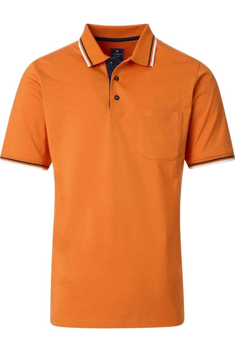 Redmond Regular Fit polo shirt orange, One Colour