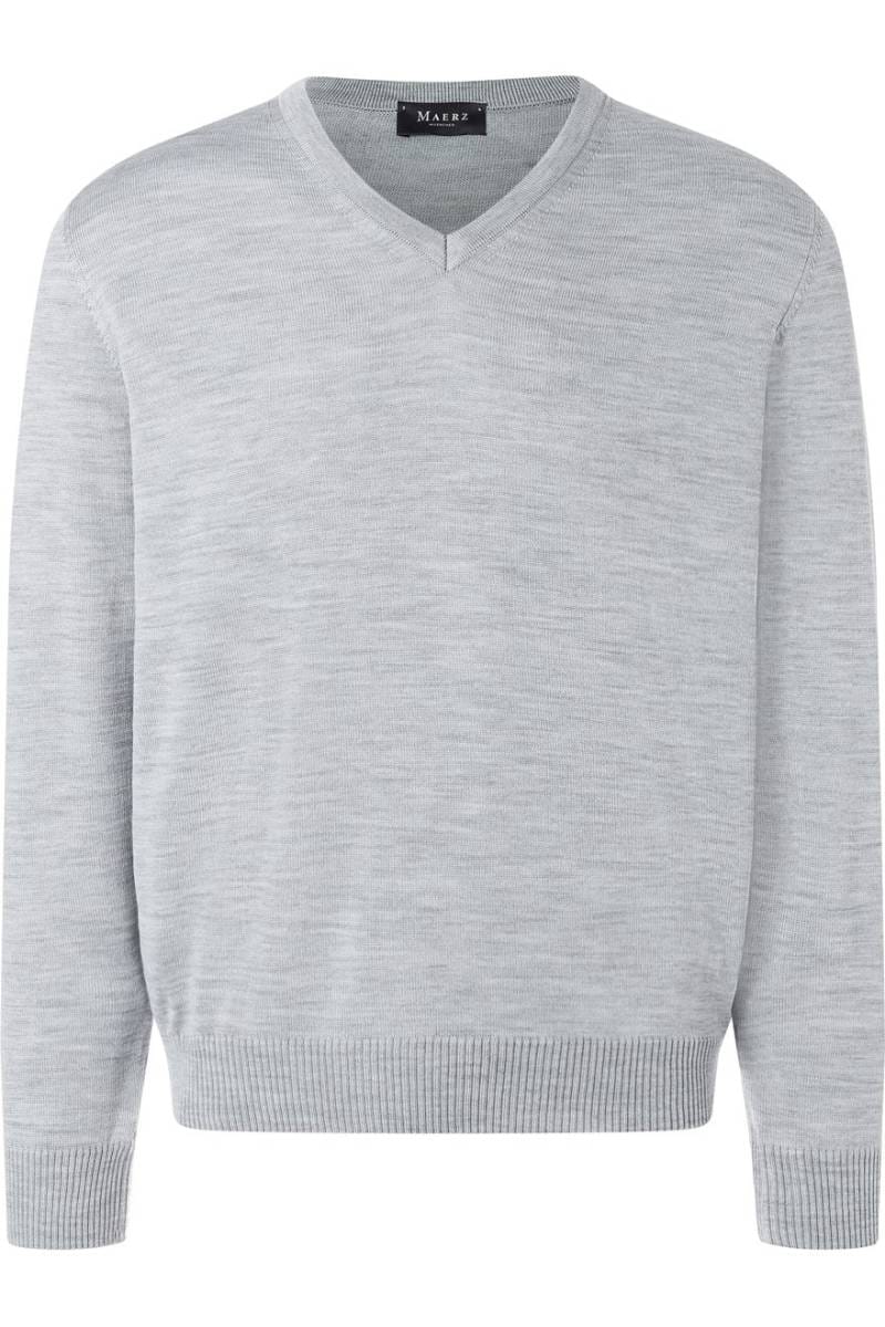 MAERZ Superwash Classic Fit Pullover V-Ausschnitt Foggy Valley - Main Image