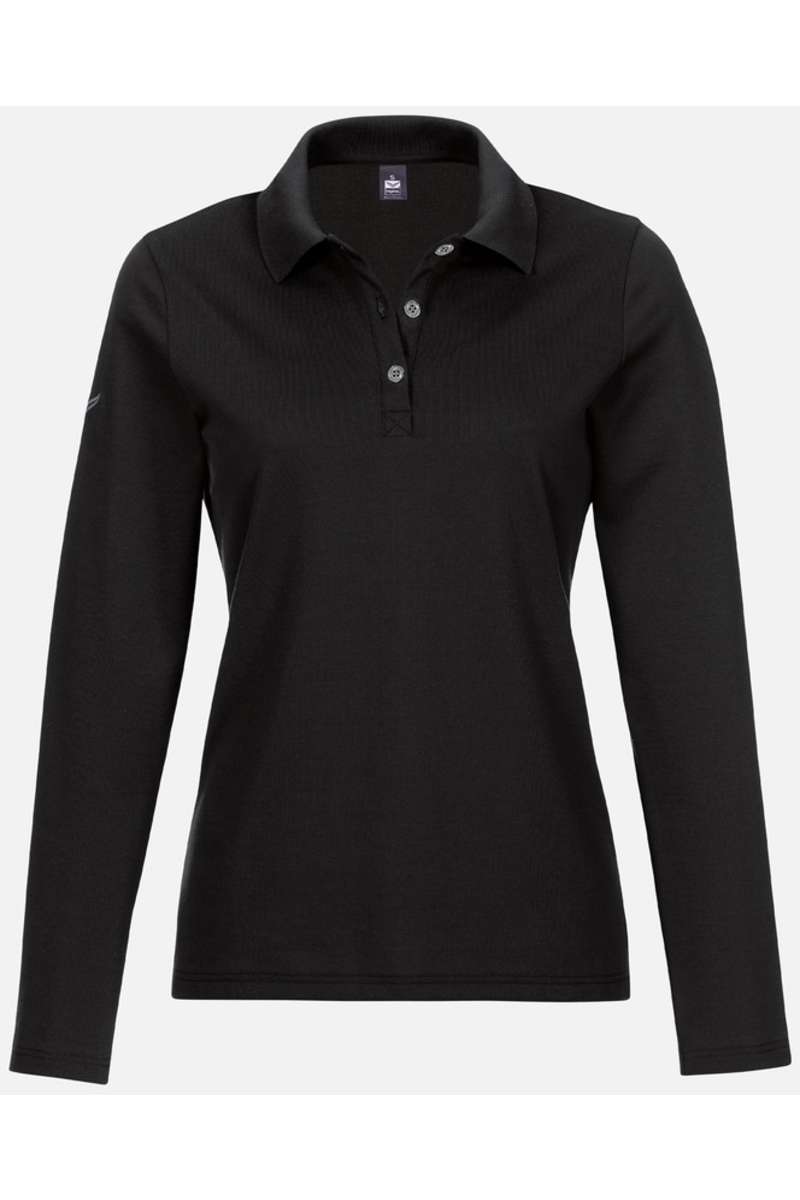 TRIGEMA Slim Fit Women Poloshirt black, One Colour