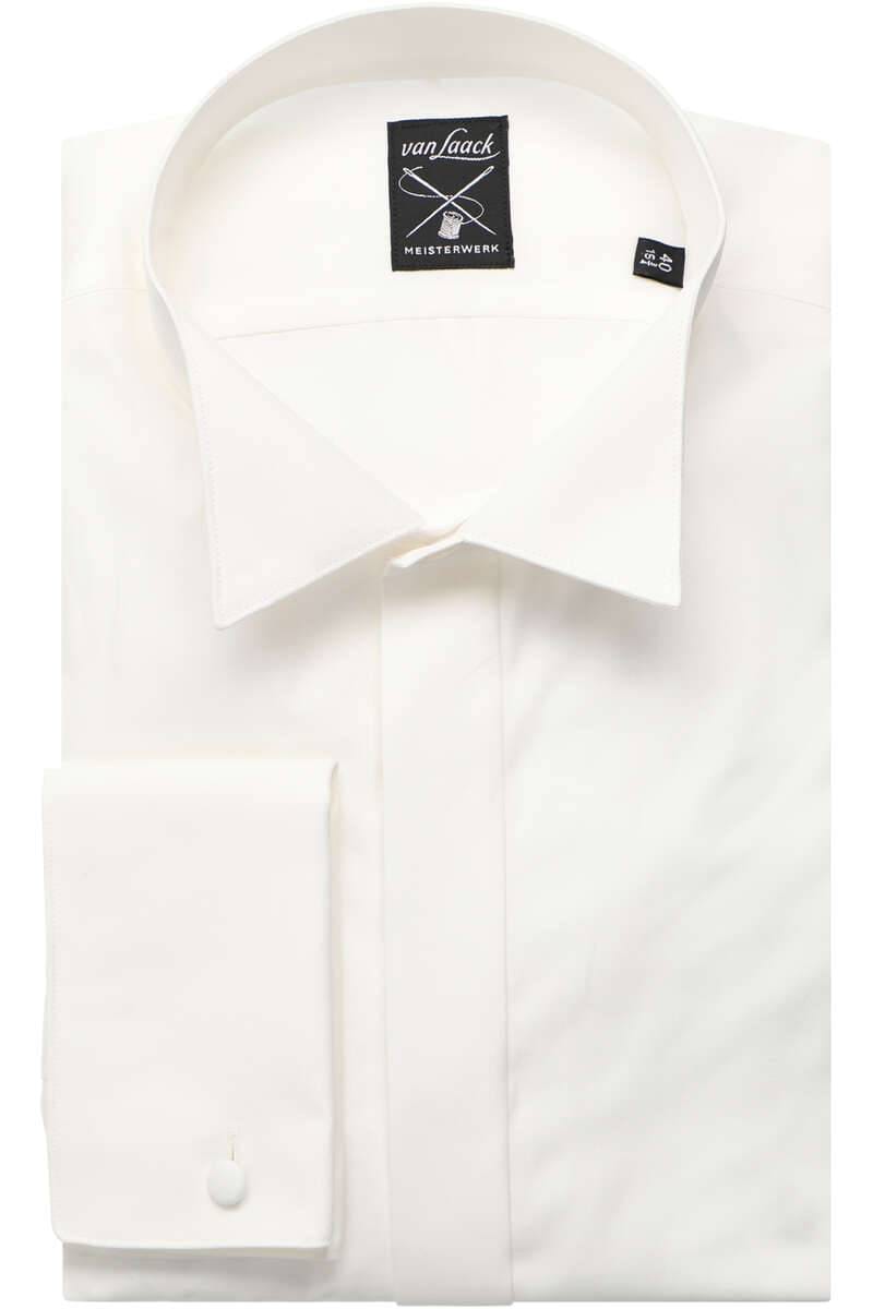 van Laack Meisterwerk Slim Fit evening shirt ecru, One Colour |  Overhemden.com EN