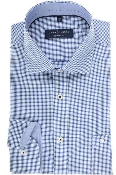 Casa Moda Comfort Fit Hemd blau/weiss, Vichykaro