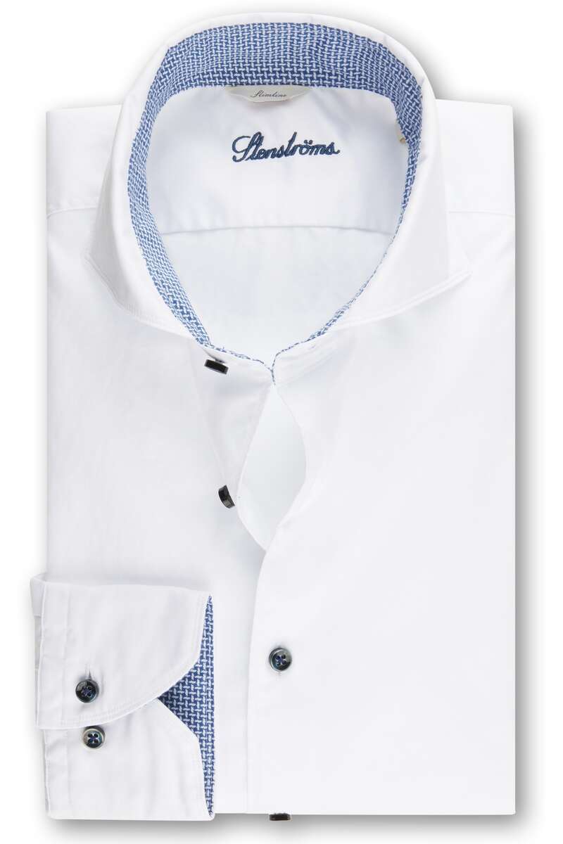 Stenströms Slimline Hemd weiss, Einfarbig M Stenströms Slimline Hemd weiss, Einfarbig M