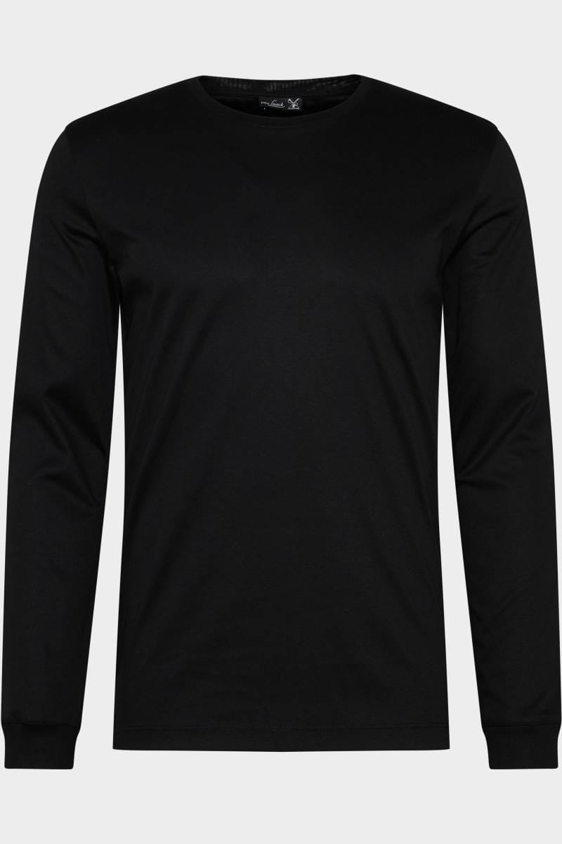 van Laack Meisterwerk longsleeve Roundneck black