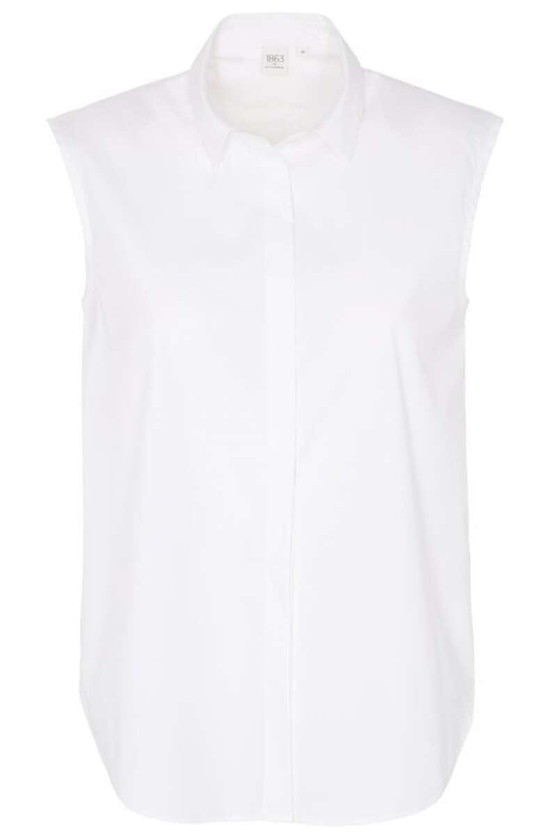 ETERNA 1863 Comfort Fit Bluse weiss, Einfarbig 42