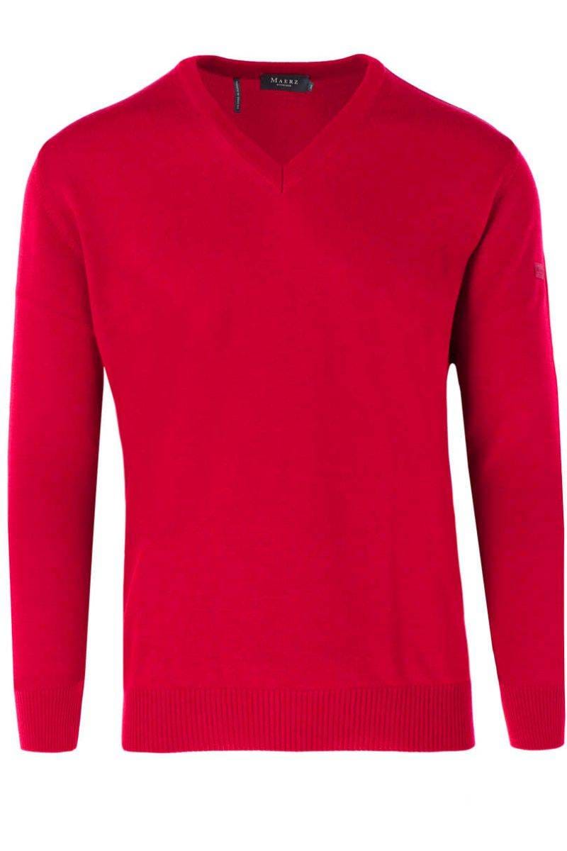 MAERZ Superwash Classic Fit Pullover V-Ausschnitt Aperitivo