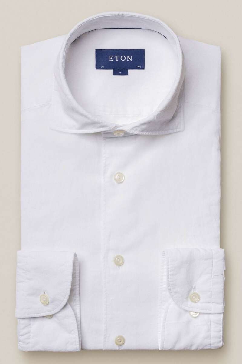 ETON Slim Fit Hemd weiss, Einfarbig 40 - M ETON Slim Fit Hemd weiss, Einfarbig 40 - M