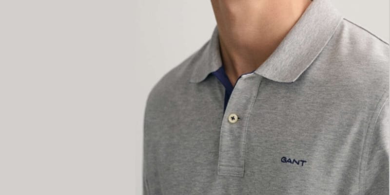 Men's gray polo shirts