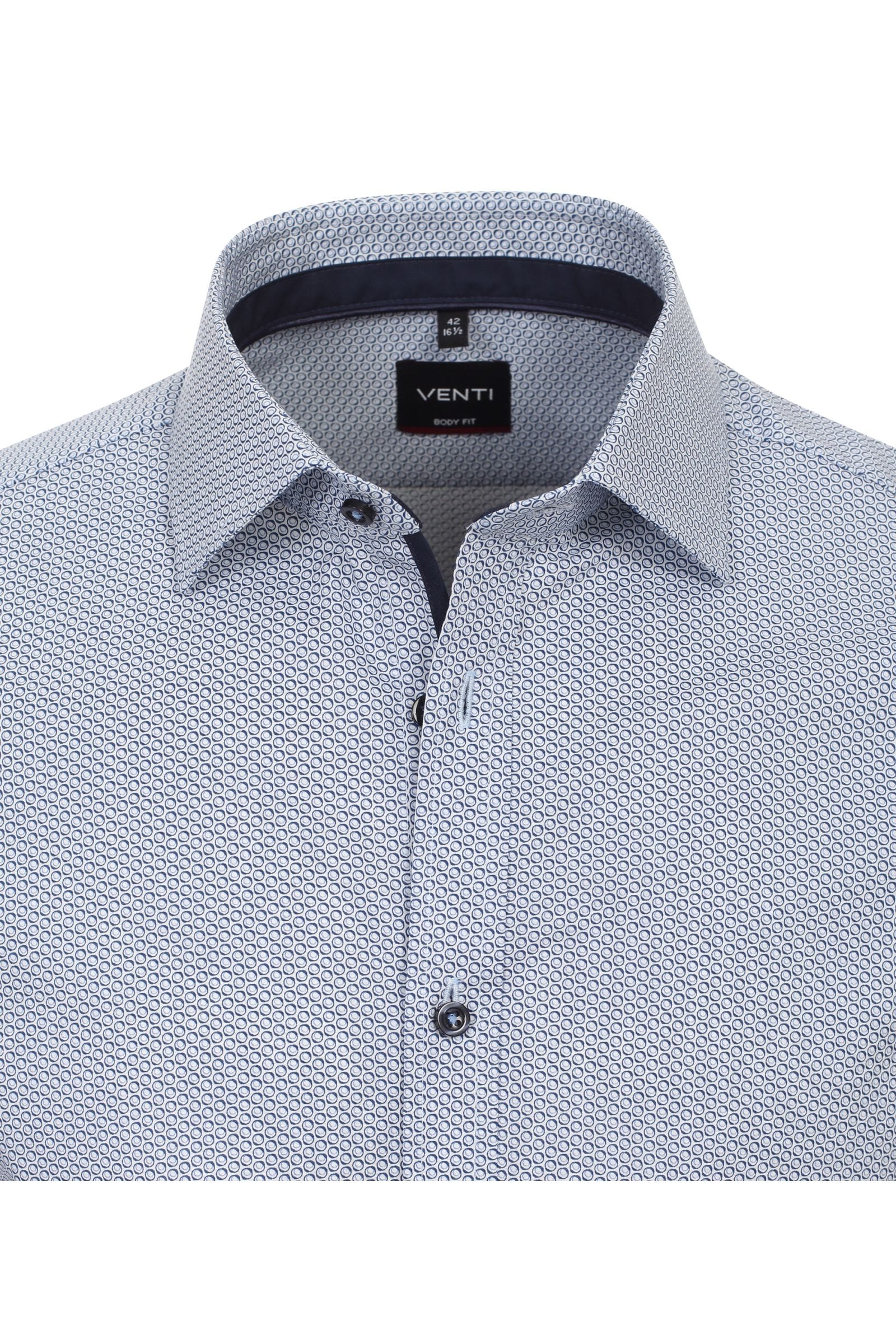 Venti Businesshemd Uni Modern Fit, zwart, 44