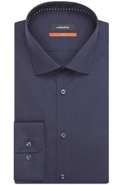 Seidensticker Slim Fit Hemd anthrazit, Einfarbig