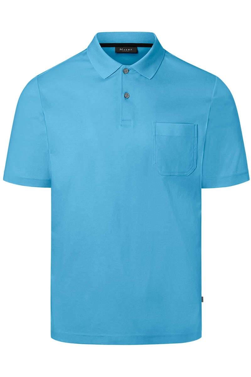 März Classic Fit polo shirt bright blue, One Colour