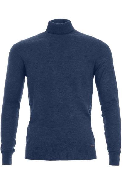 OLYMP Level Five Rollkragenpullover royal, Einfarbig