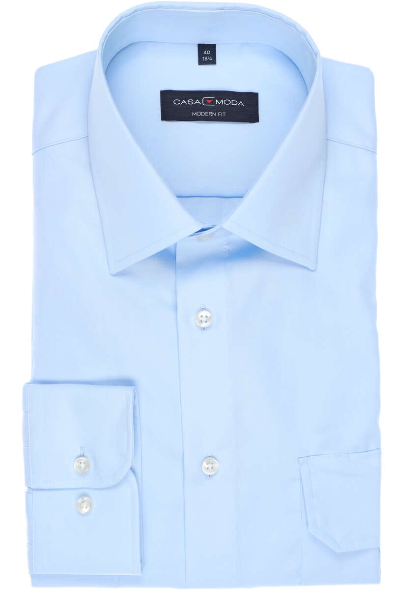 CASAMODA Camicia Business Uomo Comfort Fit In Puro Cotone, Bianco (Taglia 48)
