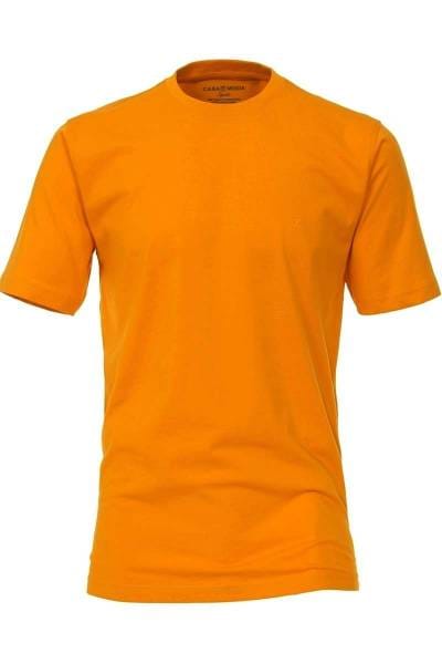 Casa Moda T-Shirt Rundhals orange, einfarbig